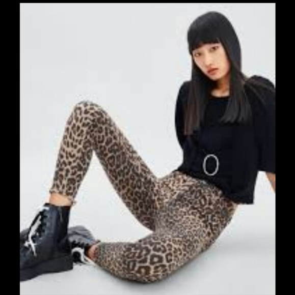 Zara Pants - Zara snake print/'aminalier  skinny jeans